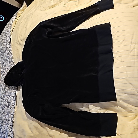 Calvin Klein Black Velour Jacket Size XL - Picture 9 of 12